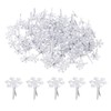 PATIKIL Brads Paper Fasteners, 100 Pcs Mini Metal Snowflake Pastel