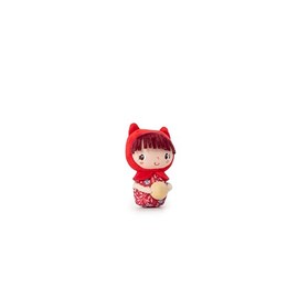LILLIPUTIENS - Mini Rattle Little Red Riding Hood - Sensory Awakening Toy for Babies - Stimulates Sight, Hearing, and Motor Skills - Ideal from Birth - Soft and Fun Plush to Discover - 83481