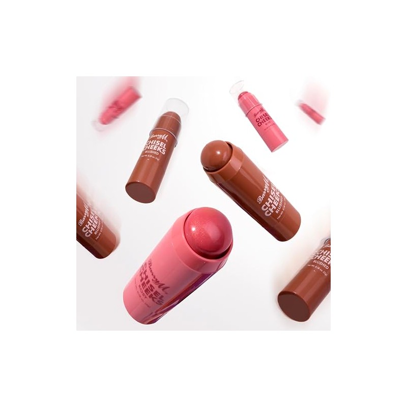 Barry M Chisel Cheeks Blush Creams, Shades Pink Blushed &