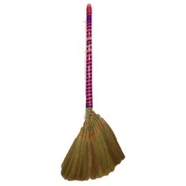 Viatnames Soft Fan (Straw) Broom - Approx. 40" Long by Namaste India