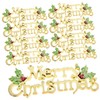 FUNOMOCYA 20pcs Christmas Snowflake Door Hanger Decorations Baubles Xmas Tree
