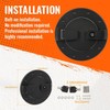 HECASA Locking Fuel Door Compatible with 2003-2009 Hummer H2 SUV