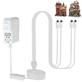 Adaptador de corriente de 4,5 V, para luces de Navidad Lemax y accesorios de iluminación de Halloween: 64517 74269 74274 674707 74295 84428 44242 94565 94566 94527 94563 94564 422222224 4 42424