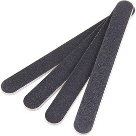 Generic 5 Pack Double Sided Manicure Nail File #100#180 Grit Pro Emery Boards Files Toe, Black