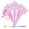 SAFIGLE 2pcs Wand Light up Princess Wand Musical Wand Toys
