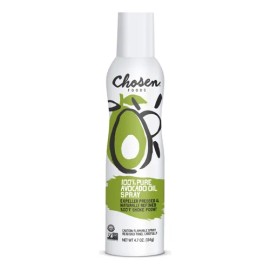 Aceite Chosen Foods De Aguacate En Aerosol 134 G Cocina Hornear Omega 3 Omega 6 Antioxidantes Vitamina E Libre de Colesterol