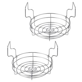 Cook N Home 12-inch Canning Rack, 2 Pack, Stainless Steel Steamer Canning Jar Rack, Kit for Regular Wide Mouth Mason Jars Ball Jars Holds 8 Pint or 7 Quart Jars