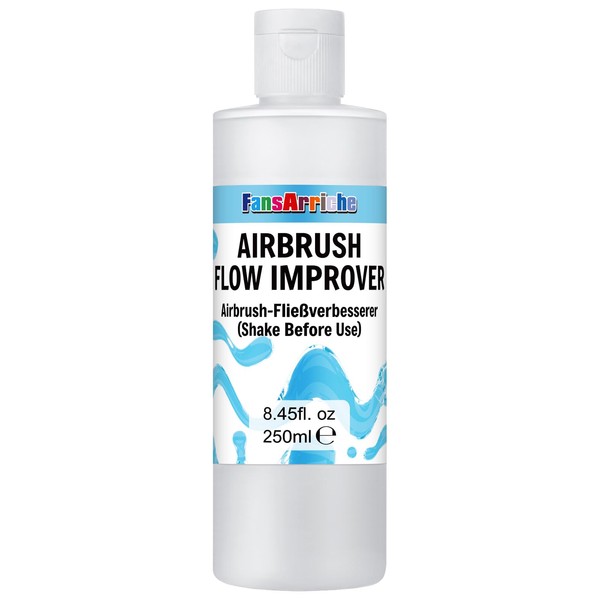 FansArriche Airbrush Flow Improver 250 ml – Reduces Blockages, Improves