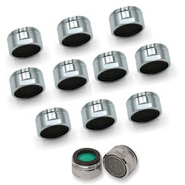 Schläfer 160016, M24 Water Saving 70% Neoperl Universal Tap Aerator M24, Perlator DL M24X1, Soft Jet Jet Class Z 7.5 Litres/Min, with Seal Pack of 10