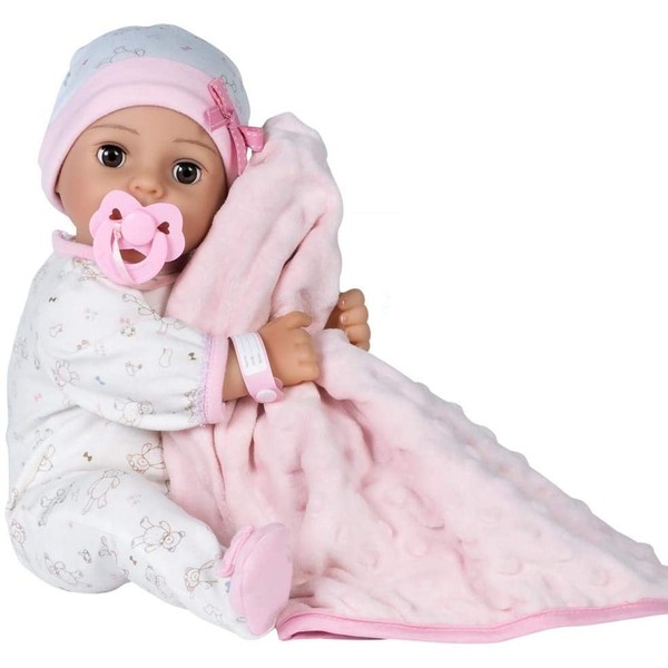 Adora Adoption Baby Cherish - 16 inch newborn doll, with accessories and Certificate of Adoption