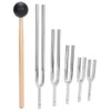 128Hz256Hz512Hz1024Hz2048HZ Aluminum Alloy Tuning Fork Sound Healing Therapy Tool Set