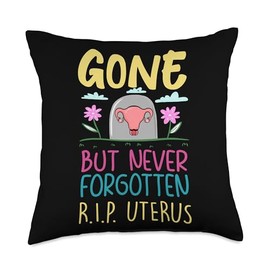 Uterus Removal Hysterectomy Survivor Throw Pillow