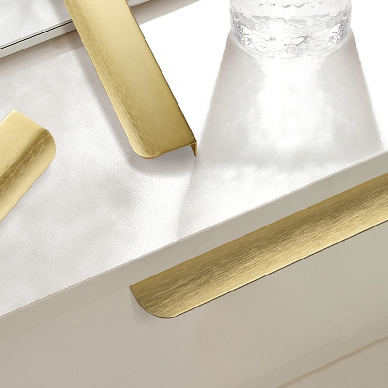 Satanga 10 Pack 2-1/2'' Inch Hole Center Brushed Brass Flat