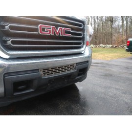 Mountains2Metal Bumper Grille Insert BRUSHED Stainless Steel Plain Rectangular Compatible with 2015-2019 Sierra 2500 3500 HD #700-10-3