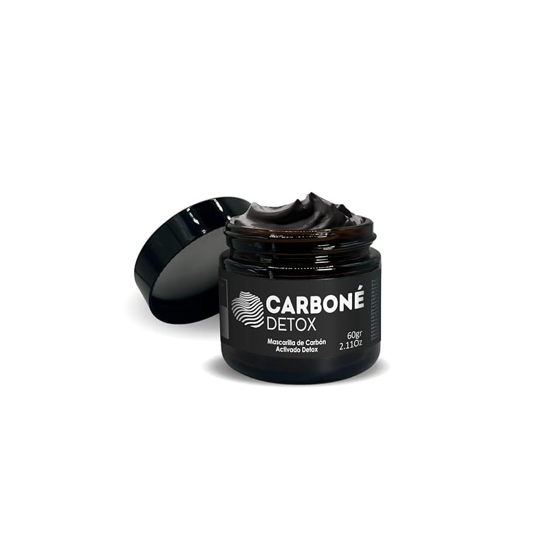 Carboné Detox – Mascarilla Facial de Carbón Activado y Arcillas