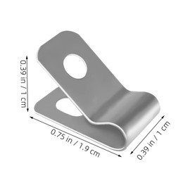 BESPORTBLE 100pcs Heavy Duty Metal Wire Fence Clips for Cattle Panel Installation Sturdy Aluminum Clips with Screws for Farm Fencing and PET Containment