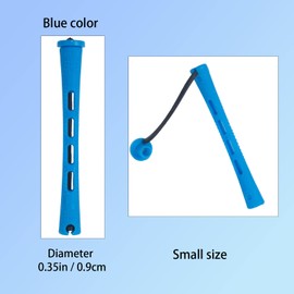 Perm Rods,60 pcs Small Size Hair Rollers for Natural Hair Long Short Hair Styling Tool Hair Curlers 0.35 inch Blue Color