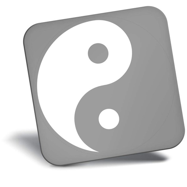 Fridge Magnet bw - Yin Yang Yoga Meditation #40156