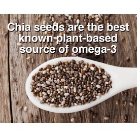 Gourmet Chia Seeds 100% Organic for Smoothies, Pudding - Raw Organics Whole Seed Foods with Omega 3, Superfood, Fiber, Keto Friendly, Non-GMO, Gluten Free, Plant-Based and Vegan Protein, Chia Seeds Organic Perfect for Smoothies, Salads and Chia Seed Pudd