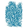 Gemini Elements Delicate Panel Metal Die Set - Peacock Feathers