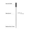 Black Ink Refill, Replaceable Ballpoint Pen Refills Compatible with Cross
