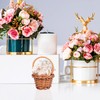 Hemoton 10PCS Small Flower Basket Rustic Small Basket with Handle