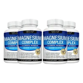 4pc Suplemento Complejo Magnesio 8 Elemental 1000mg