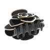 VINGTAINE H7203-IV Camellia Vance Clip, Rose Enamel, Elegant, Gorgeous Flowers,