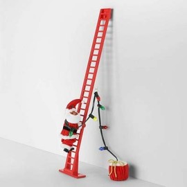 Wondershop Large Climbing Santa Decorative Figurine Red
