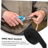 Ciieeo 1Roll Heat Shrinkable Braided Cable Sleeve Inner Insulation Antislip