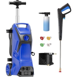 Pressure Washer Power Washer with 4 Quick Connect Nozzles and Foam Cannon for Cars/Fences/Driveways/Patios
