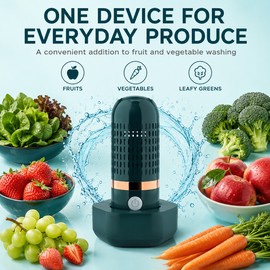 Rechargeable Fruit & Vegetable Cleaning Device IPX7 Waterproof USB Produce Washer