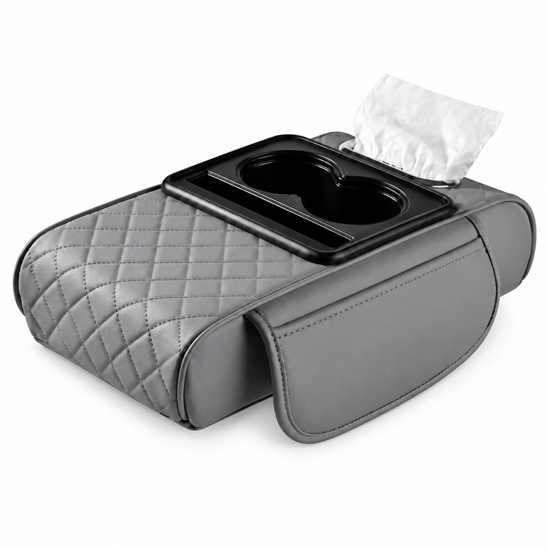 Car Center Console Armrest Cushion for Driving Comfort – Dual