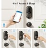 Veise RZ06C Smart Locks for Front Door, 2 Knob Handle
