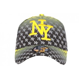 NY Black and Yellow Fashion Design New York Baseball Avenue Unisex Cap, black, Einheitsgröße