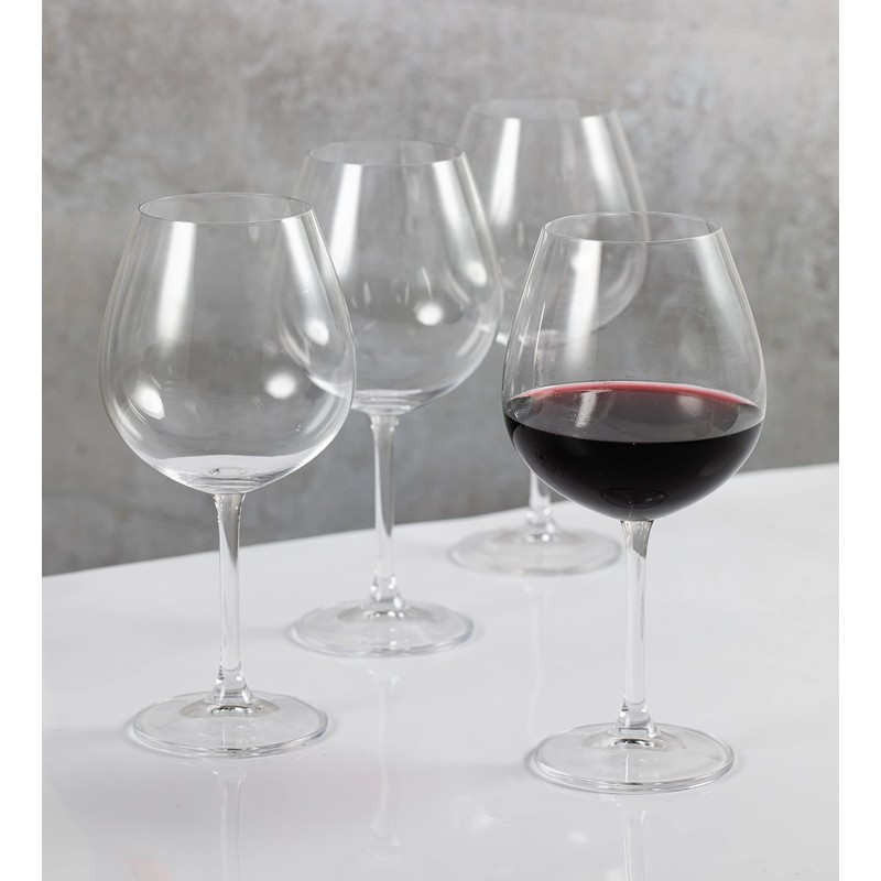 Mikasa Julie Red Wine Glass, 25-Ounce, Set of 4