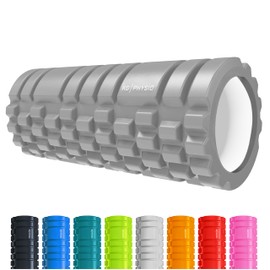 Foam Roller and Massage Roller by KG Physio - Massage Roller for Legs, Back and Arms - Ultra Lightweight Core Muscle Roller Essential to Release Deep Tension - 13"x5" Long Foam Roller
