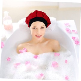 FOMIYES Heat Cap Deep Conditioning Mask Cap Hair Gel Hat Hair Care Deep Conditioning Gel Hat Red Hair Care Hat