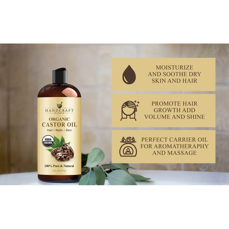 Mezclas Artesanales De Aceite De Ricino Orgánicas De 480 Ml