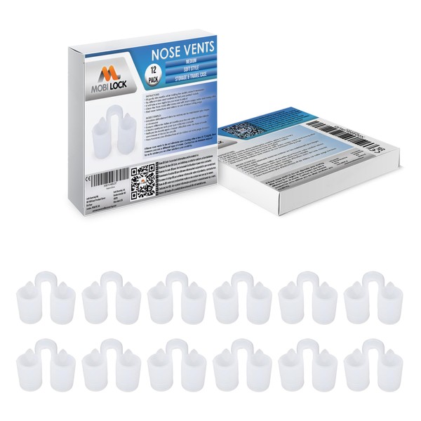 Nose Vent Sinus Relief Dilator (Pack of 12 Medium Size)