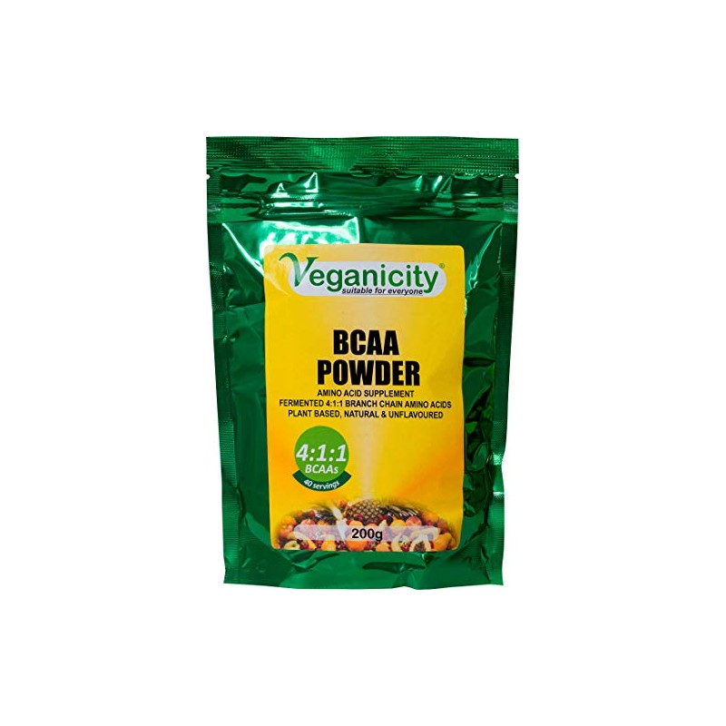 Veganicity Fermented BCAA 4:1:1 Powder : Amino Acid Supplement :