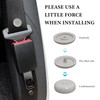 NYTKL 10 Sets Seat Belt Button Stop, Snap-on Seatbelt Clip