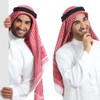 Men Arab Shemagh Scarf Muslim Hijab Headband Middle East Keffiyeh