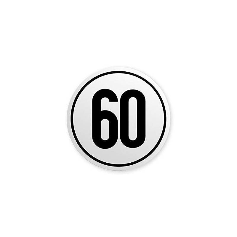 Speed Sign 60 km/h on Magnetic Film for Germany Truck