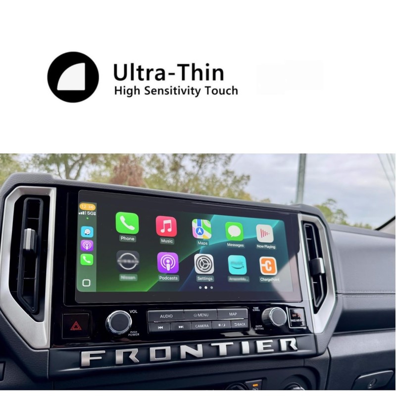 Tempered Glass Screen Protector for 2025 Nissan Frontier 12.3" Touchscreen
