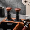 Coffee Tamper Spring Loaded Tamper Calibrated Coffee Tamper Wood Handle