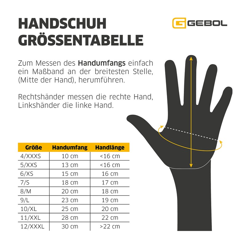 Gebol Master Thermo Work Gloves with Moisture Protection Membrane and