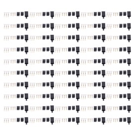50PCS Servo Receiver Connector Plug with Lock and Male Female Gold Plated Terminals Kit
