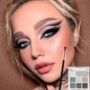 Black Eyeshadow Palette, Smokey Silver Glitter Gothic Eye Shadows Palettes