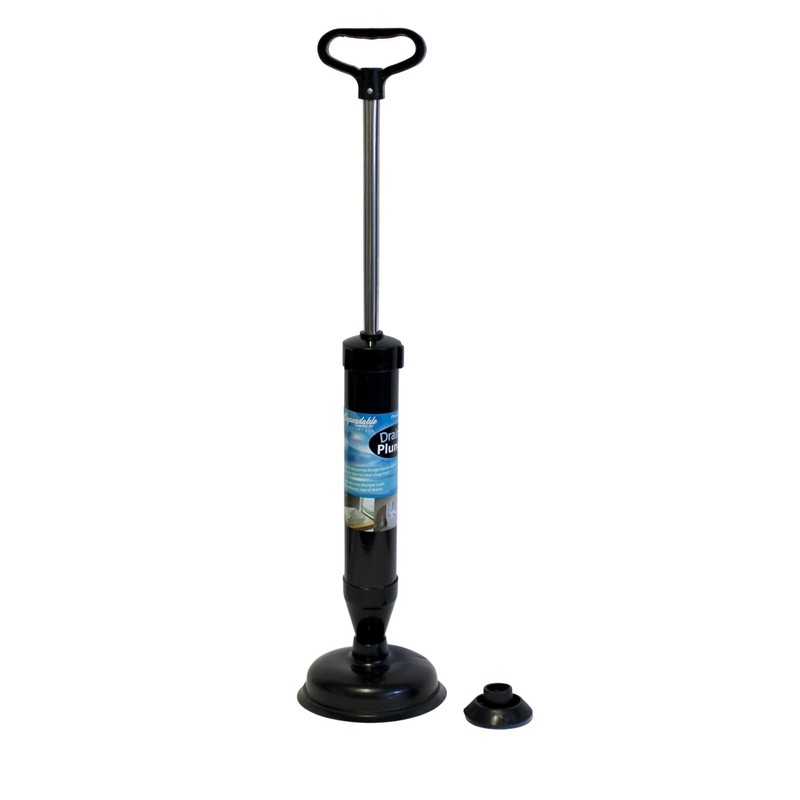 Dependable Industries inc. Essentials High Pressure Powerful Pump Multi-Drain Plunger